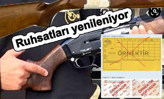 Yivsiz Av Tüfeği için Başvuru İşlemleri