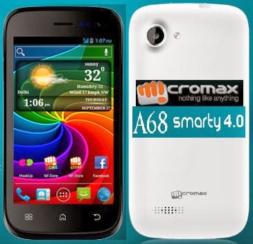 Micromax A68 Upgrade tools and flash file
