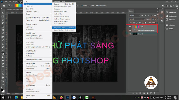 Hướng dẫn làm chũ tỏa sáng trong Photoshop