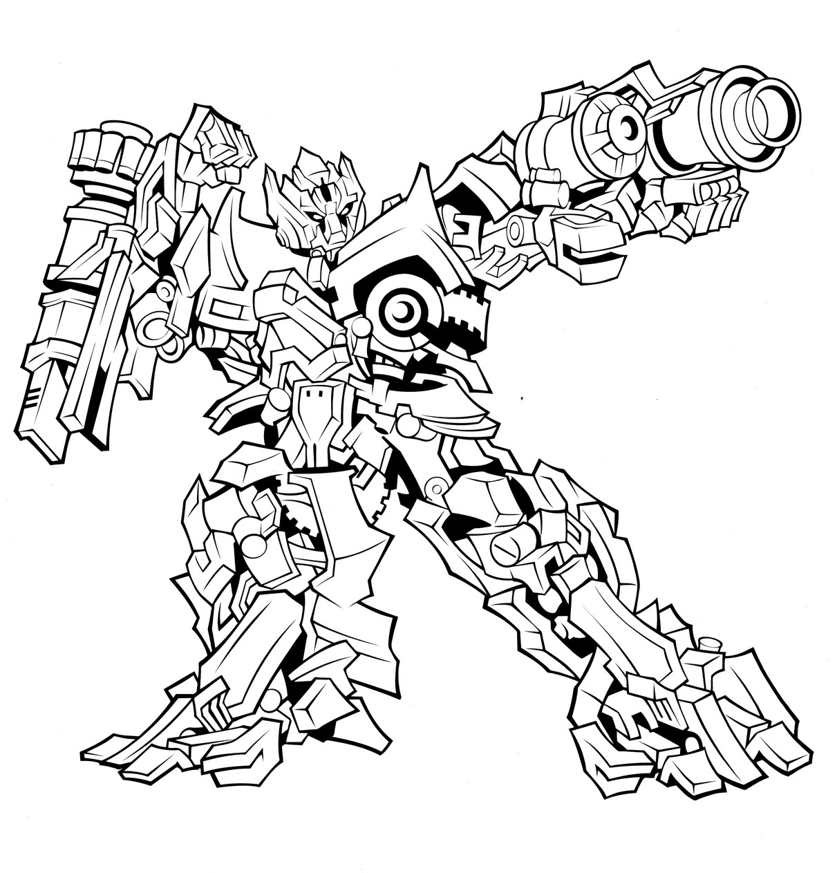 Koleksi Gambar Transformers Untuk Mewarnai