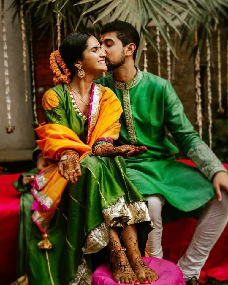 Mehendi Outfit Ideas for couples