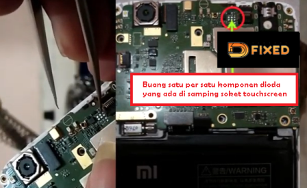 Memperbaiki Layar Touchscreen Xiaomi 4A Tidak Bisa Di Sentuh