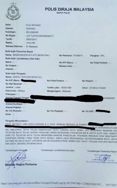 Aliff Aziz Bodoh Bagi Nombor Telefon Orang Lain