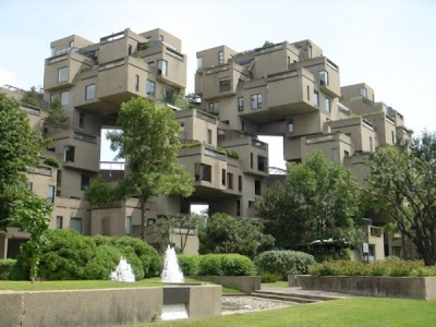 Elegant style Habitat 67 residential complex