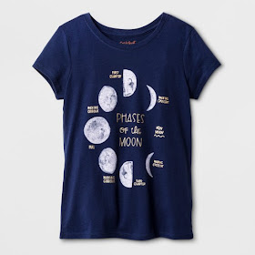 Cool Science STEM Moon Phase Shirt for Kids