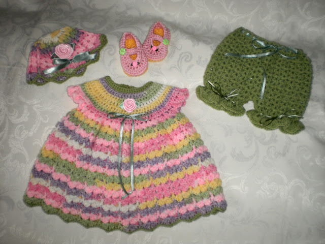 sweater dress, bloomers set $30