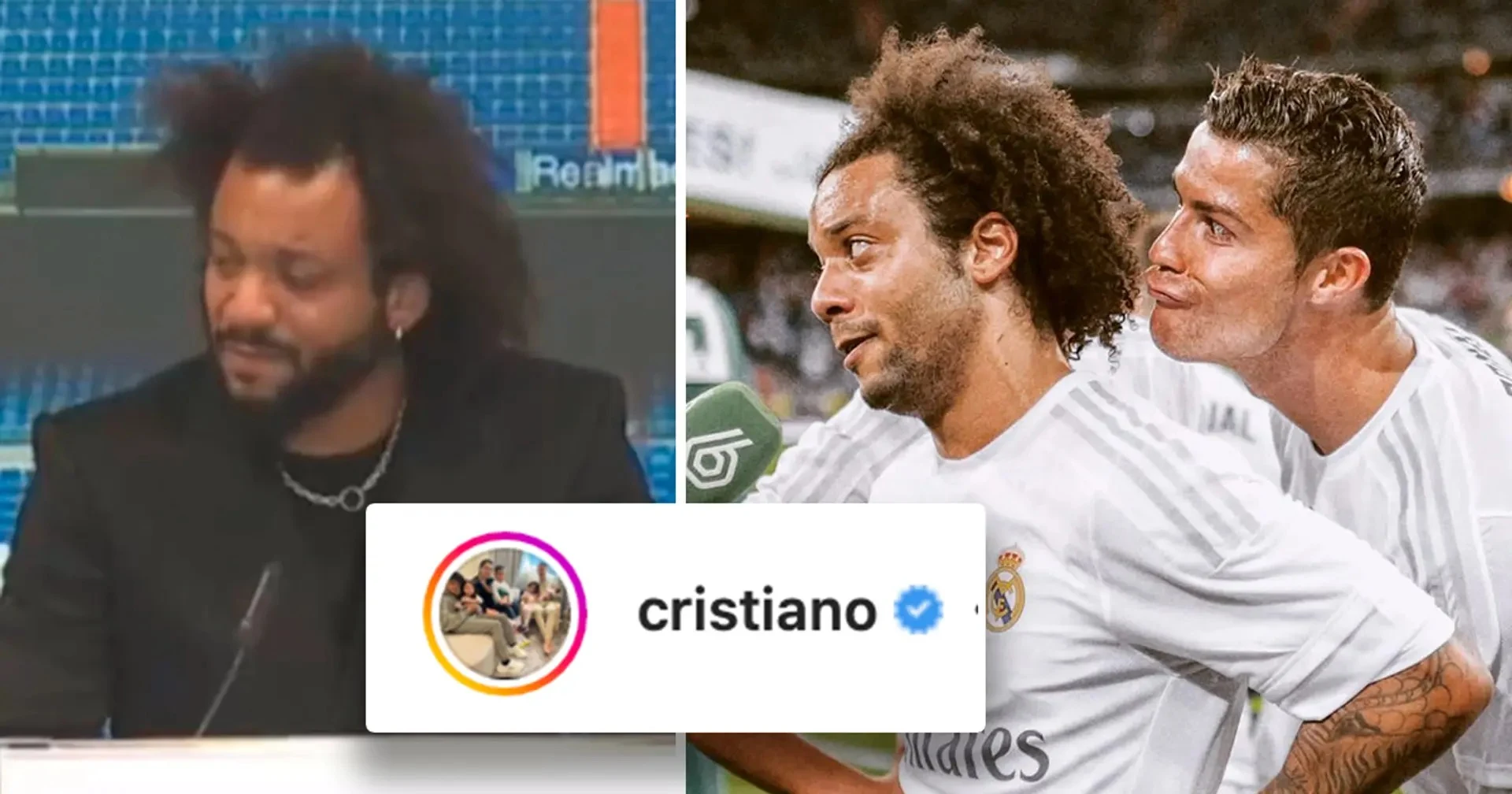 Cristiano Ronaldo sends special message to Marcelo on his Madrid farewell