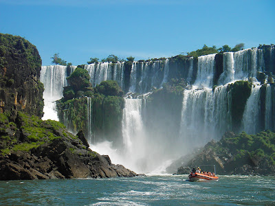 Iguazu falls of Argentina Brazil