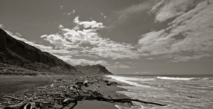 The beach at Earthquake Bay