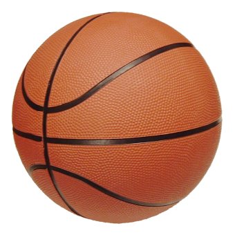 the shape of a basketball