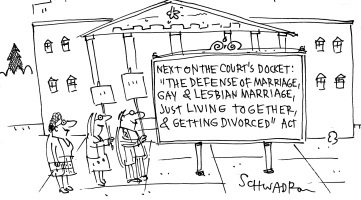 political cartoon, the supreme court 2013, gay marriages