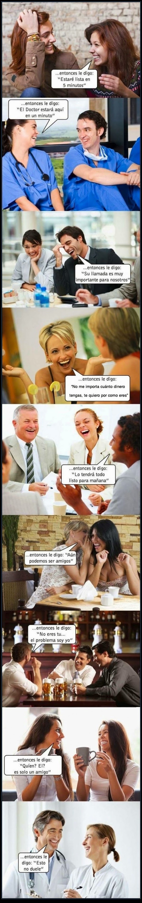 MENTIRAS TIPICAS - humor - pareja