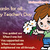 Thanks For Teacher's Day SMS With Picture