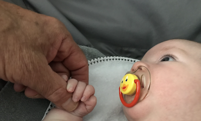Thumb & baby's grasp and gaze, ©citizenschallenge