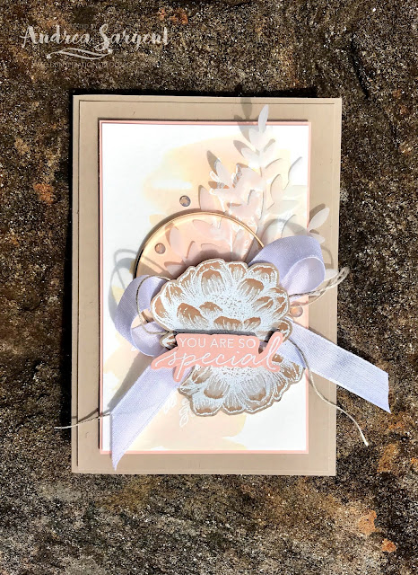 Crumb Cake Tasteful Touches Stampin Up card, Andrea Sargent, Independent Stampin" Up! Demonstrator