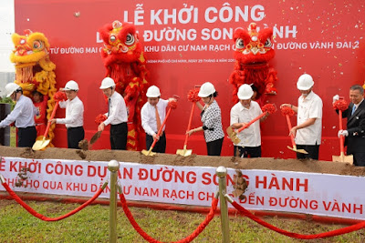 Căn hộ quận 2 Gem Riverside đang khởi công tại khu dân cư Nam Rạch