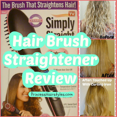 Hairbrush straightener review. Tested on naturally wavy, curly, frizzy hair.