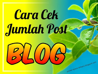 Cara Cek Jumlah Postingan Blog Orang Lain