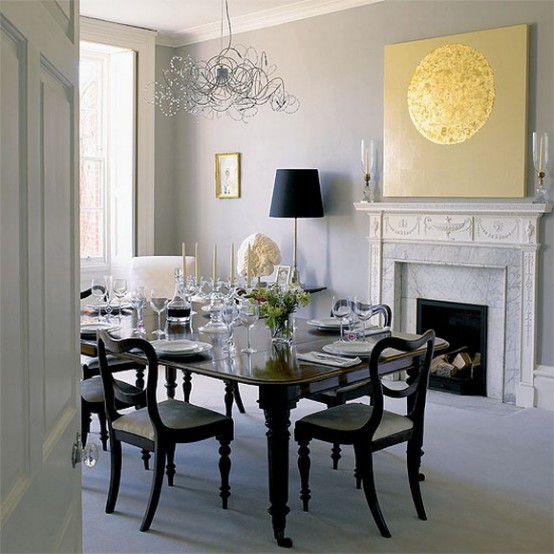 Black and White Dining Room Ideas
