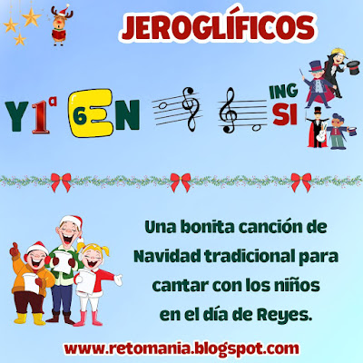 Navidad, Matenavidad, Retos matemáticos, Desafíos matemáticos, Problemas matemáticos, Problemas de ingenio, Retos visuales, Retos mentales, Retos virales, Jeroglíficos, Jeroglíficos escolares, Jeroglíficos navideños