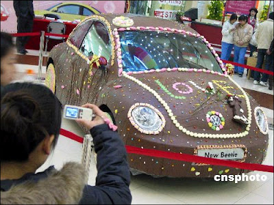 Chocolate-coated car