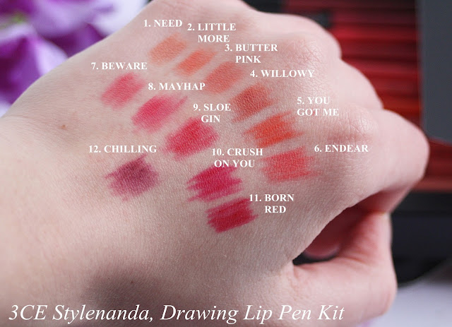 3CE Stylenanda, Drawing Lip Pen Kit