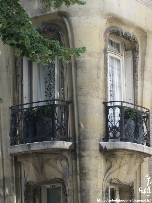 hector guimard art nouveau paris 16eme hotel 122 avenue mozart art nouveau as tu deja oublie 1902 1913