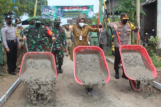 TMMD Sengkuyung Tahap I di Sukoharjo, Bantu Pemda laksanakan percepatan Pembangunan