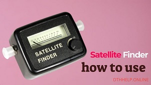 how to use satellite finder signal meter