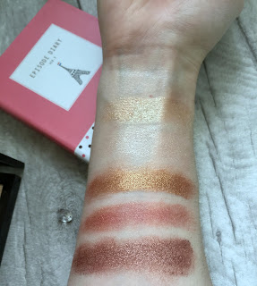 mua 6 shade palette in rusted wonders swatches