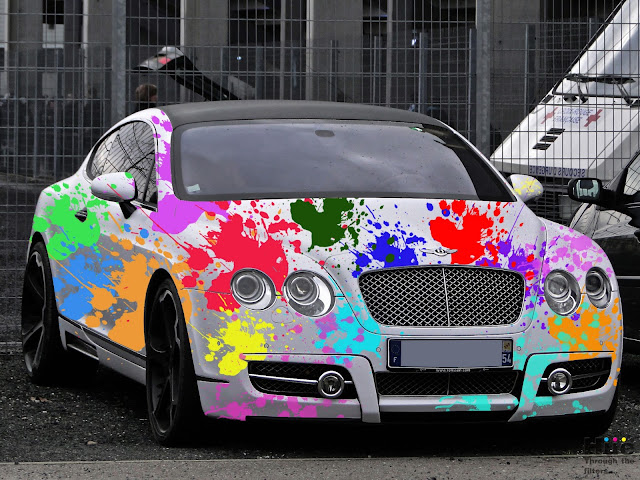 Splash of Colors on a Bentley