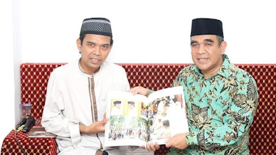 Sekjen DPP Gerindra Ahmad Muzani Bersilaturahmi Dengan Ustadz Abdu Somad