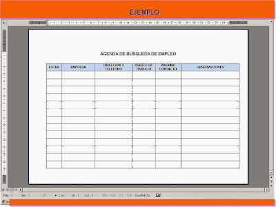 agenda de busqueda de empleo