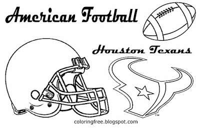 Oil kings Houston Texans proud American AFC football coloring pictures for lads USA sports to print