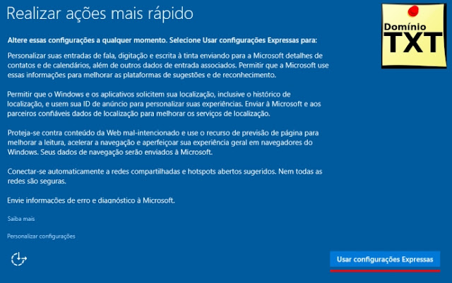 DominioTXT - Windows 10 Instalação