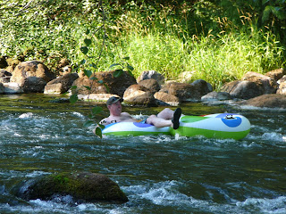 Tubing on the Cowichan River