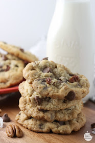 Most Popular Recipe of the Week | Chewy Cherry Cowboy Cookies from Renee's Kitchen Adventures #recipe #SecretRecipeClub #cookies #chocolate #cherry