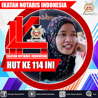 Twibbon HUT ke-114 Ikatan Notaris Indonesia (INI) 2022, Desain Keren
