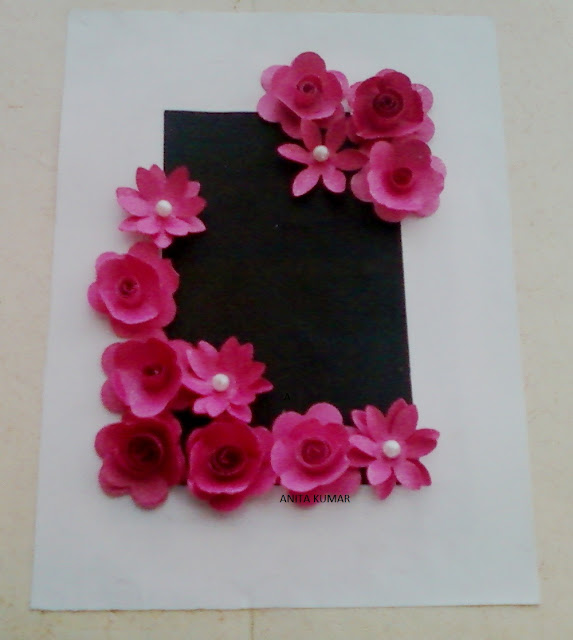 paper flower framed design