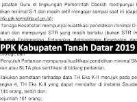 P3K Tahap I - Kabupaten Tanah Datar (Guru, kesehatan dan Penyuluh Pertanian) @145 Orang