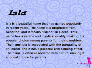 meaning of the name "Isla"