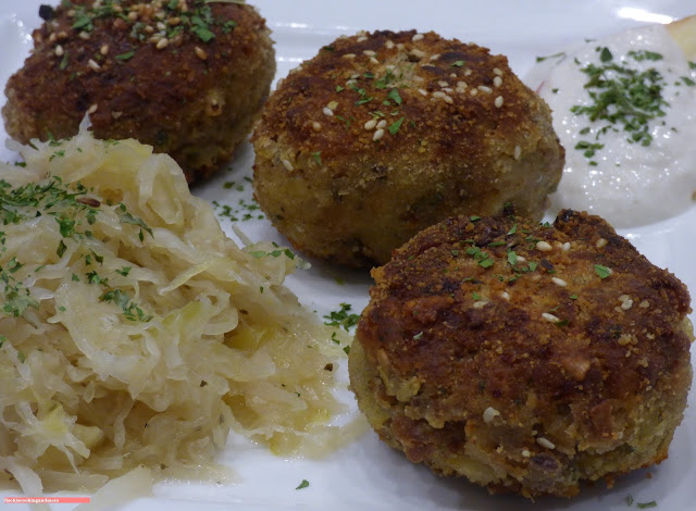 fischiscooking, kasspressknödel, sauerkraut