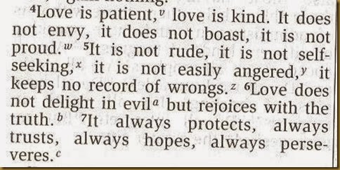 LOVE IS PATIENT