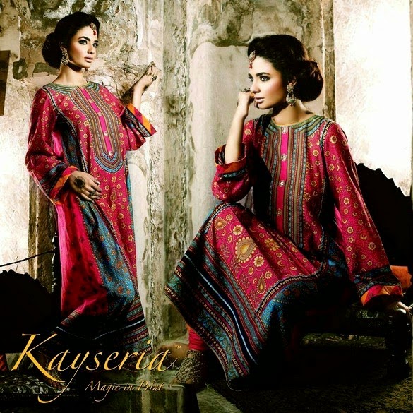 New Rang-E-Maharani Eid Collection For Women And Girls By Kayseria From 2014