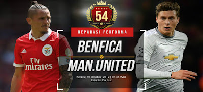 Prediksi Bola Jitu Benfica vs Manchester United 19 Oktober 2017
