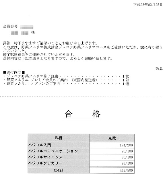 Midori Blog ジュニア野菜ソムリエの試験