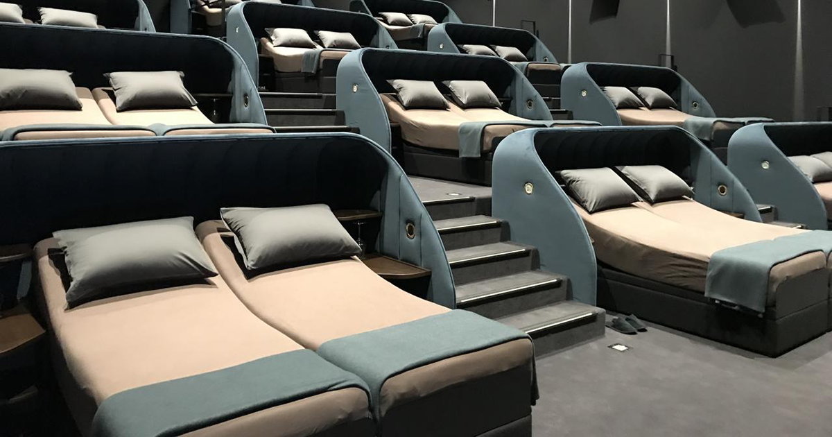 A Cinema In Switzerland Replaced All Of Its Seats With Double Beds