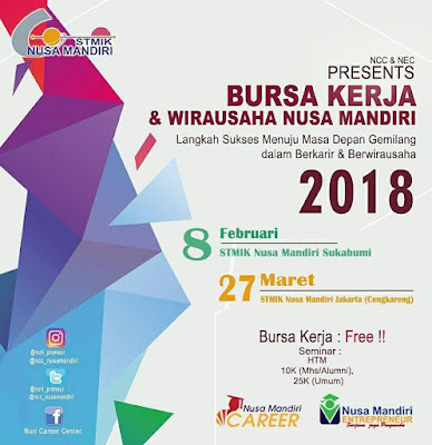 Bursa Kerja & Wirausaha Nusa Mandiri - Jakarta