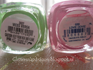 Essie Truth or Flare, Vices Versa, Lovie Dovie, I'm Addicted 