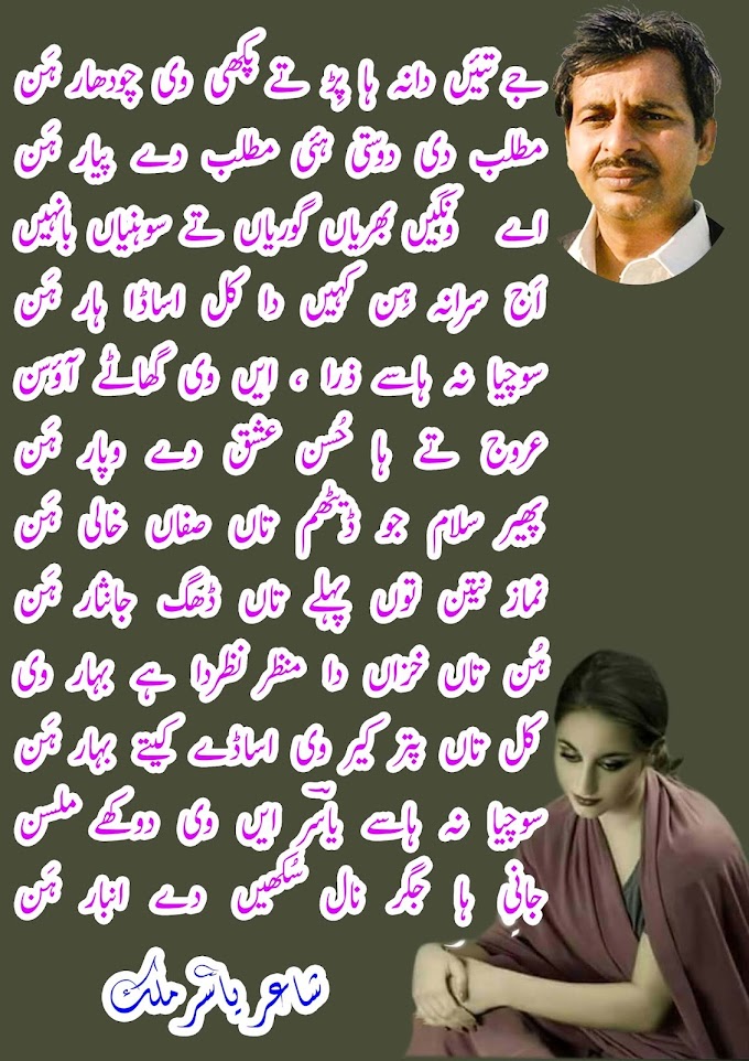 saraiki sed poetry (ghazal) by yasir malik